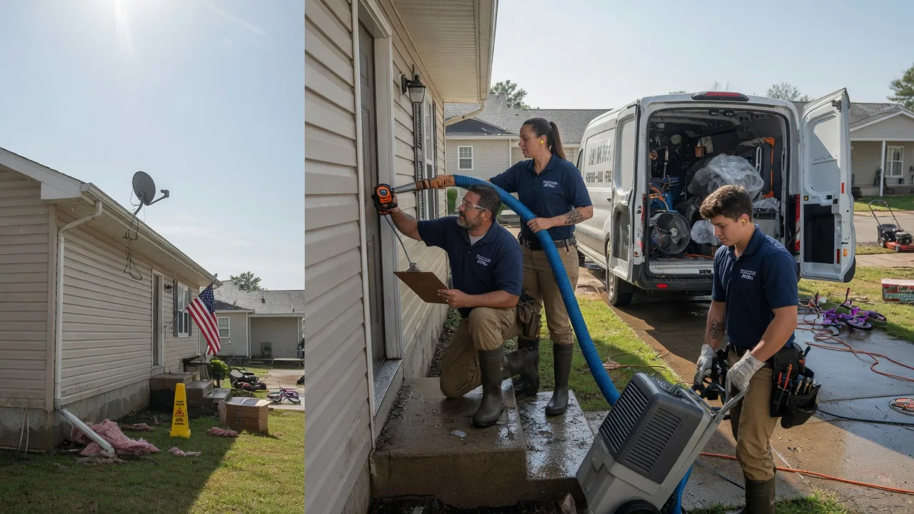 Ceiling Water Damage Restoration in Concho, OK near me